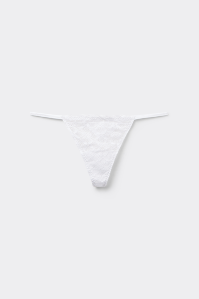Lace Thong with Side Straps