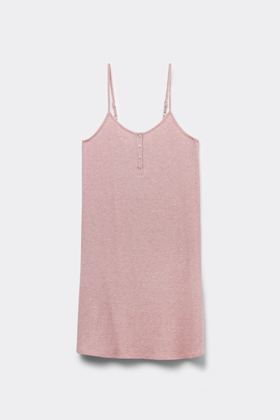 Chic Comfort Nightdress with Spaghetti Straps