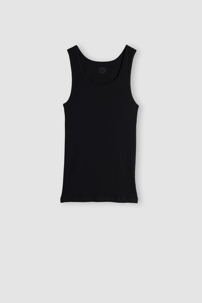 Ribbed Superior Cotton Vest Top