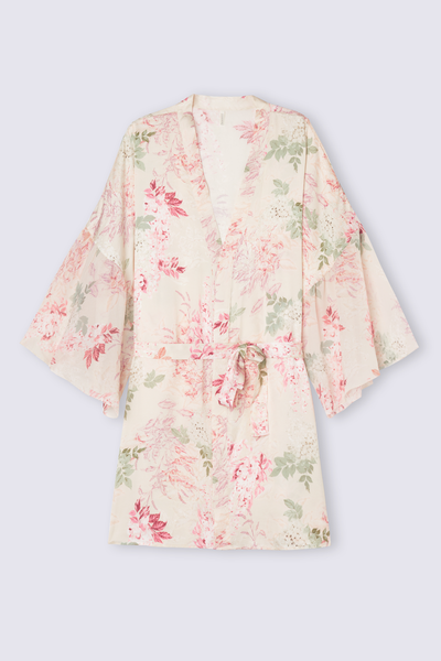 Kimono aus Satin Secret Garden