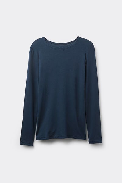 Langärmeliges Rundhalsshirt aus Micromodal