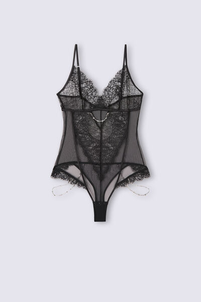 Living in Luxe Tulle and Lace Bodysuit