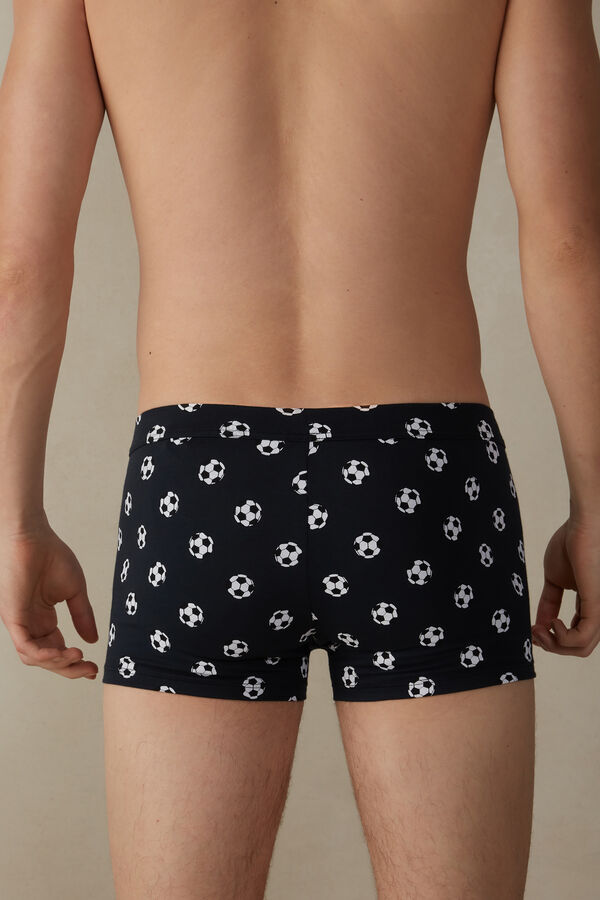 Soccer Ball Print Boxers in Stretch Supima® Cotton