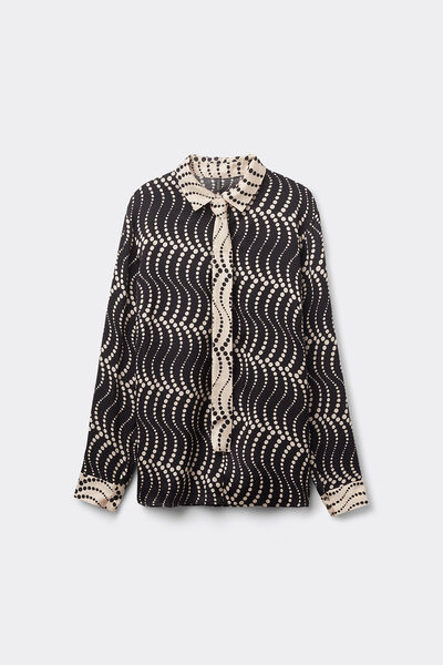 Camicia in Raso di Viscosa Cool Elegance