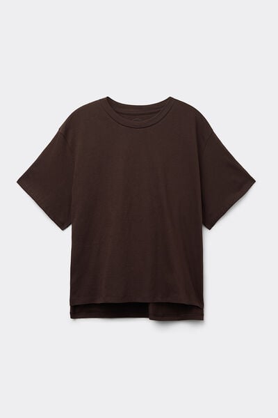 Boxy Fit Short Sleeve Top in Cotton