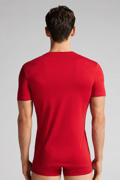 T-Shirt aus elastischer Superior-Baumwolle