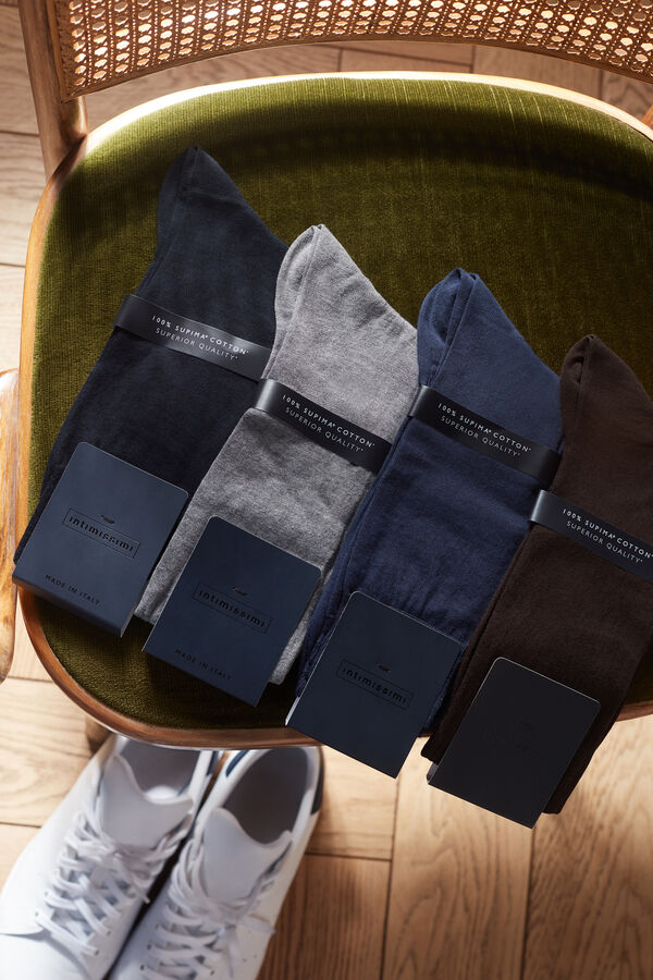 Long Sateen Cotton Lisle Socks