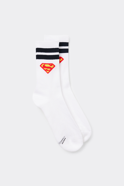 DC Comics Superman Terrycloth Crew Socks