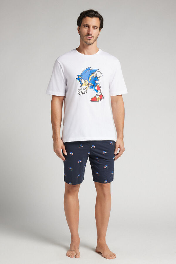 Short Cotton Sonic Print Pyjamas