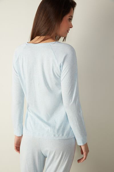 Sporty Cotton Long Sleeve Top in Supima® Ultrafresh Cotton