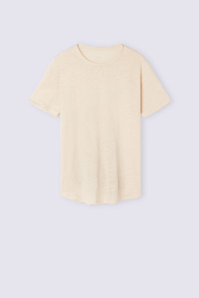 The Pure Linen Short-Sleeved Linen Top
