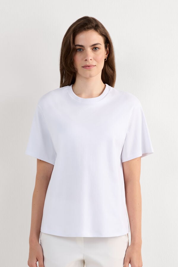 Short-Sleeved Cotton Top