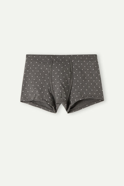 Gepunktete Boxershorts aus elastischer Supima® Baumwolle