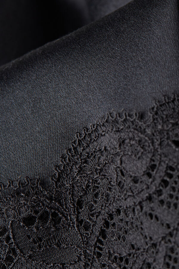 Silk Shorts with Lace
