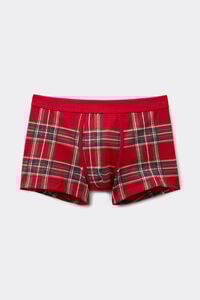Superior Cotton Boxers with Red Tartan Print