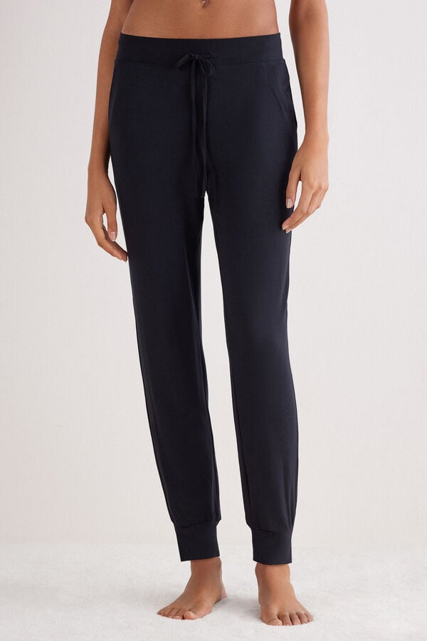 Cuffed Modal Trousers