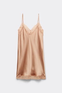 Zijden Slipdress met Kanten Detail