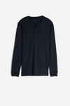 Long-Sleeve Top in Supima Interlock