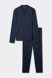Set de pyjama long ouvert devant en coton