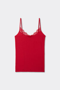 Top de Modal Ultraligero con Cashmere y Encaje