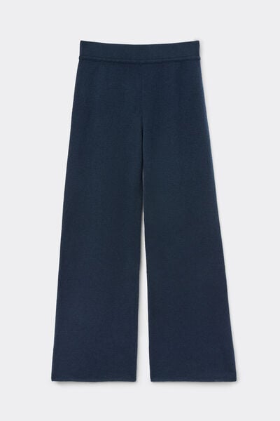 Pantaloni Lunghi a Palazzo 100% Cashmere