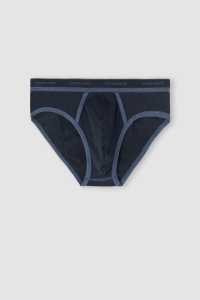 Stretch Supima® Cotton Brief with Logo Detail