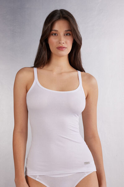 Natural Cotton Strappy Top