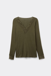 Modal Cashmere Ultralight Long Lace Shirt