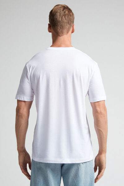 T-Shirt Regular Fit em Algodão Superior Extrafine
