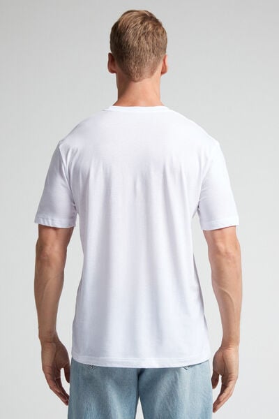 T-shirt regular fit en coton Superior ultra fin