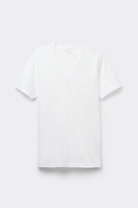 Mercerised Premium Cotton V-Neck T-Shirt