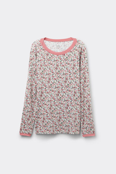 Floral Romance Boat-Neck Top