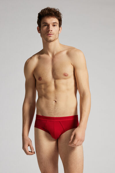 Slip aus Supima®-Stretch-Baumwolle mit Logo