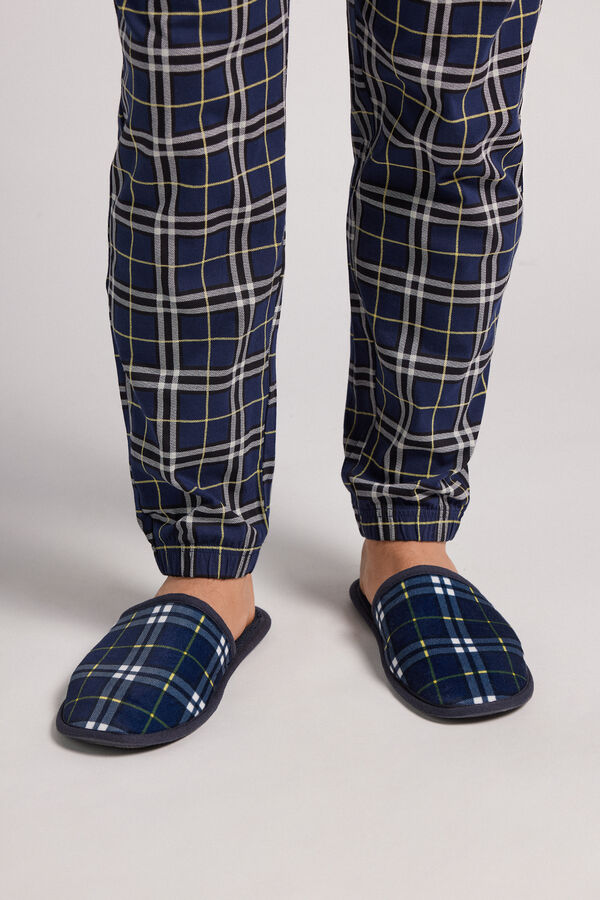 Tartan Pattern Slippers