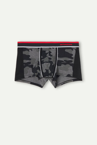Camouflage-Print Stretch Supima® Cotton Boxers