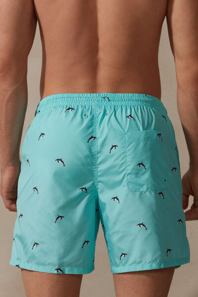 Orca-Print Swim Shorts