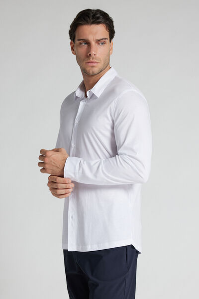 Superlight Mercerized Cotton Long Sleeve Shirt Filo Premium