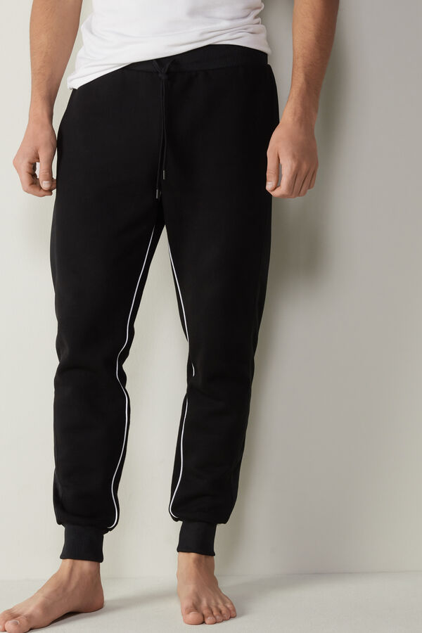 Sweatpants with Acetate Inserts