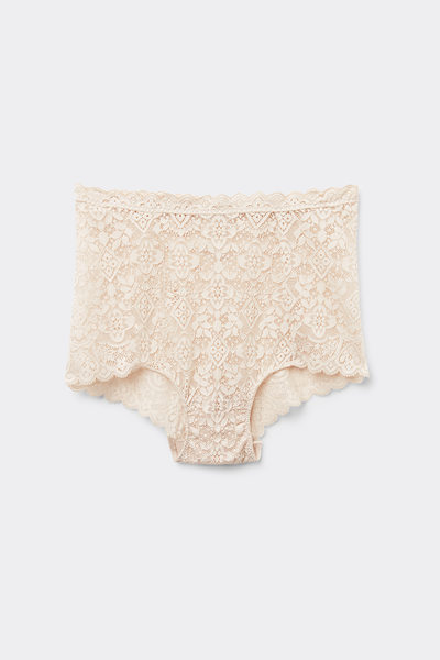 High-Rise Lace French Knickers