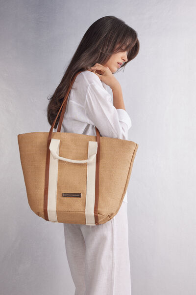 Bolsa de verano efecto paja
