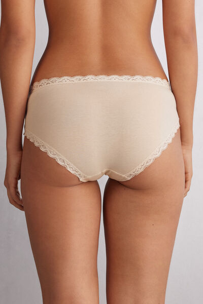Culotte en Dentelle et Coton