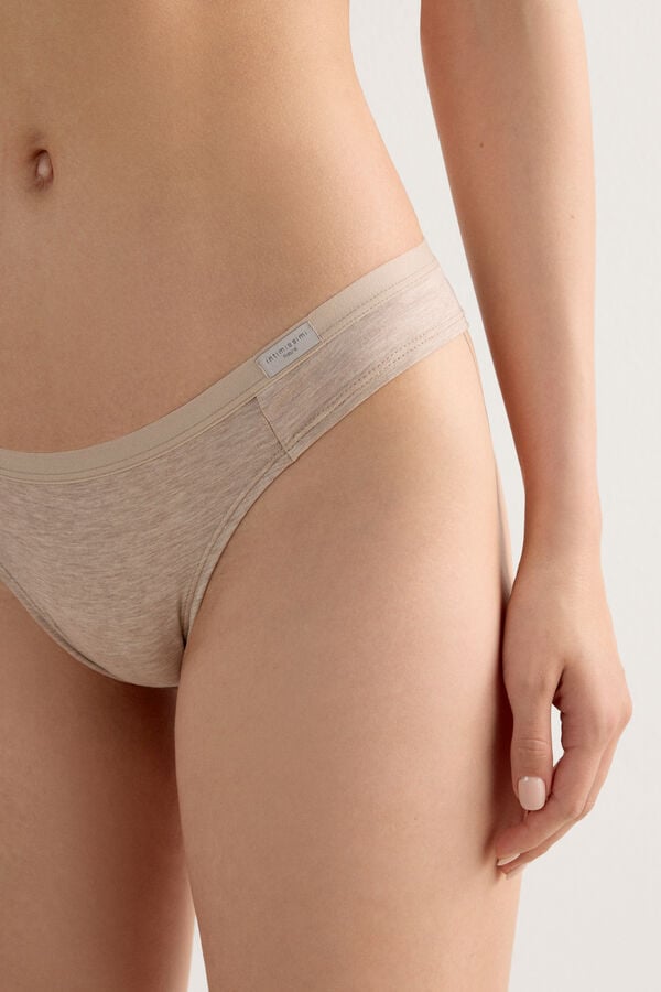 Natural Cotton Brazilian Panties
