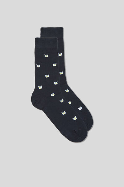 Chaussettes basses en coton doux à motif