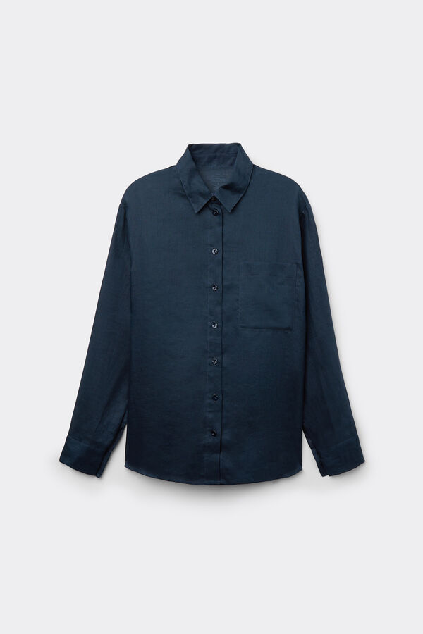 The Pure Linen Plain-Weave Linen Shirt