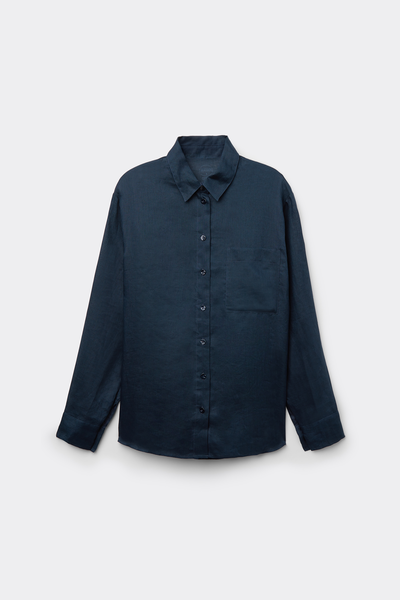 The Pure Linen Plain-Weave Linen Shirt