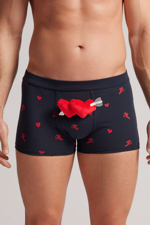 Stretch Supima® Cotton Boxers with Soft Removable Heart