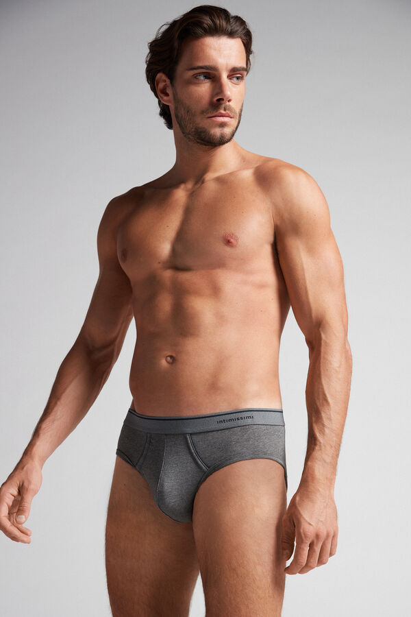 Superior Cotton Briefs with Exposed Elasticated Waistband