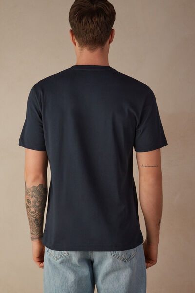 T-shirt Puffi Giornale in Cotone