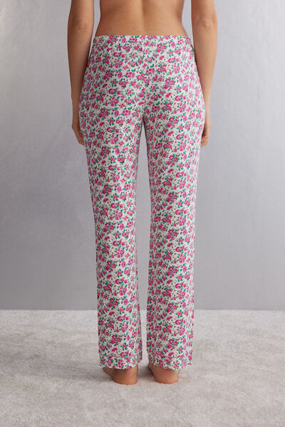 Pantalone Lungo in Modal Life is a Flower