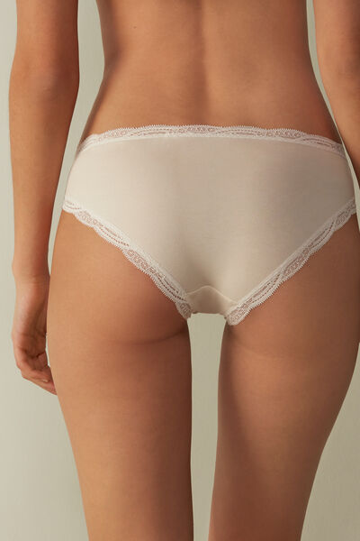Cotton and Lace Briefs